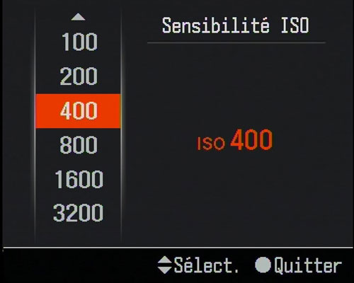 comment regler iso